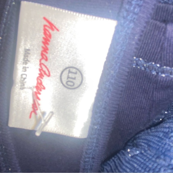 Hanna Andersson Navy and Silver Tulle Dot Twirl Dress - Picture 7 of 7